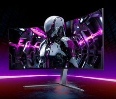 Den nya spelmonitorn AOC Agon Pro har en 34-tums böjd skärm med en QD-OLED-panel.