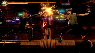 På bilden: En skärmdump från spelet Like a Dragon: Pirate Yakuza på Hawaii.