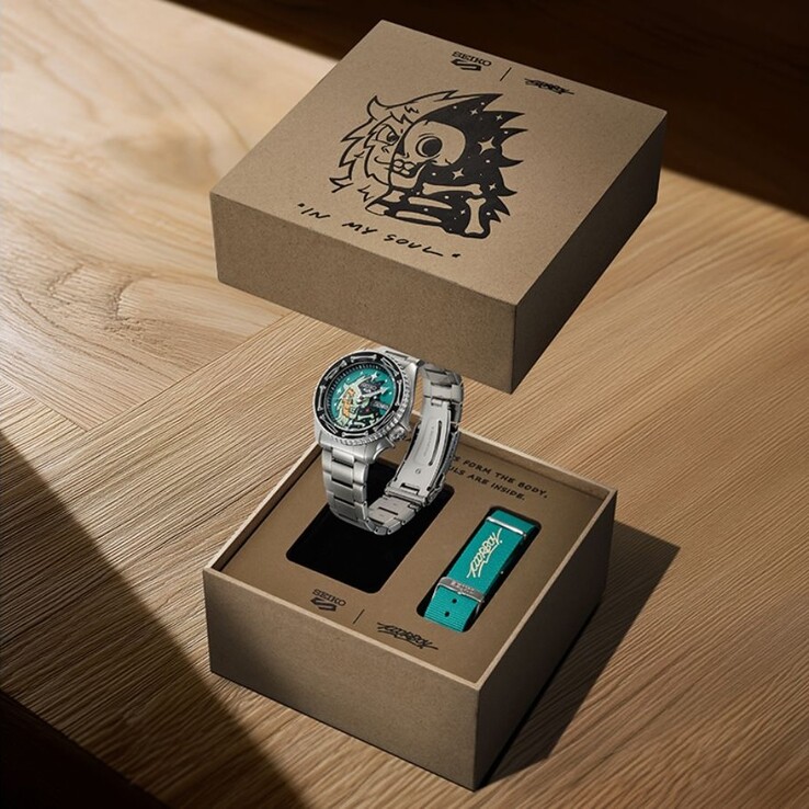 Samarbetsklockan Seiko 5 Sports x Poorboy SRPM17K. (Bildkälla: Seiko via Q-P Magazine)