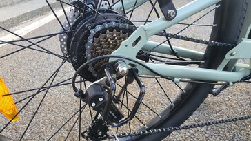 Shimano Entry 7-växlade växlar - test av Touroll B2 elcykel