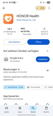 Honor Inställning av hälsoapp