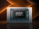 Denna bild visar en redigerad version av marknadsföringsbilden för AMD:s Ryzen AI-chips.