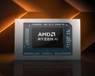 Denna bild visar en redigerad version av marknadsföringsbilden för AMD:s Ryzen AI-chips.