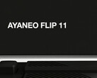 Ayaneos officiella Flip 11-teaser visar en bakmonterad fysisk knapp. (Bildkälla: Ayaneo - redigerad)