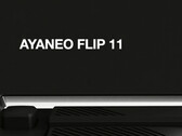Ayaneos officiella Flip 11-teaser visar en bakmonterad fysisk knapp. (Bildkälla: Ayaneo - redigerad)