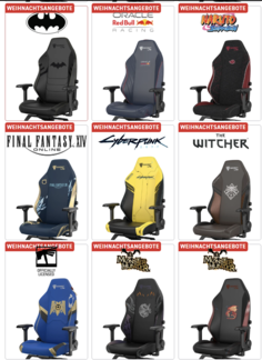 Några av specialutgåvorna (Bildkälla: Secretlab)