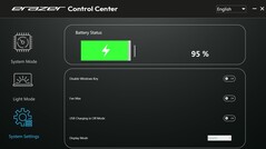 Erazer kontrollcenter