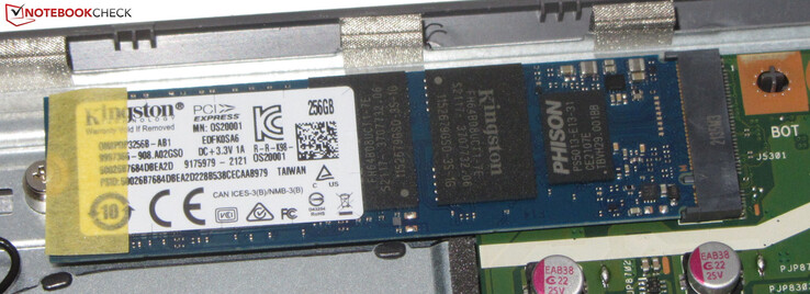 En PCIe 3.0 SSD fungerar som systemenhet.
