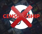 Anti-censurlogotyp visas över Steam-bakgrund (Bildkälla: Valve med ändringar)