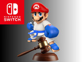 En stridande Mario visades ovanför domarens klubba (Bildkälla: Nintendo of America med ändringar)