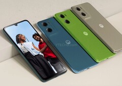 Moto G06 förväntas lanseras i minst fyra färger. (Bildkälla: Ytechb)
