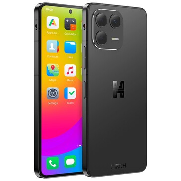 Hiroh-telefonens fram- och baksida. (Bildkälla: Murena)