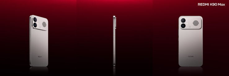 Design på baksidan och sidan av Redmi K90 Max