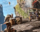 En bild som visar Styx och fiender i Styx: Shards of Darkness, nu med 93 % rabatt på Steam.