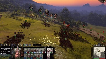 En bild som visar ett slag i Total War: Three Kingdoms.