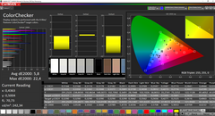 CalMAN: ColorChecker (uncalibrated)