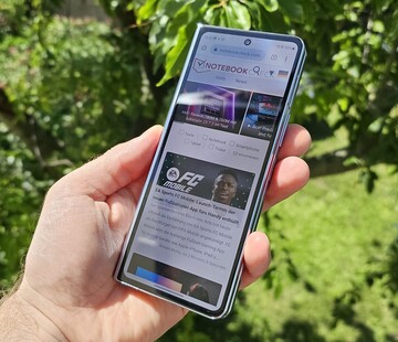 Den externa skärmen på Galaxy Z Fold5