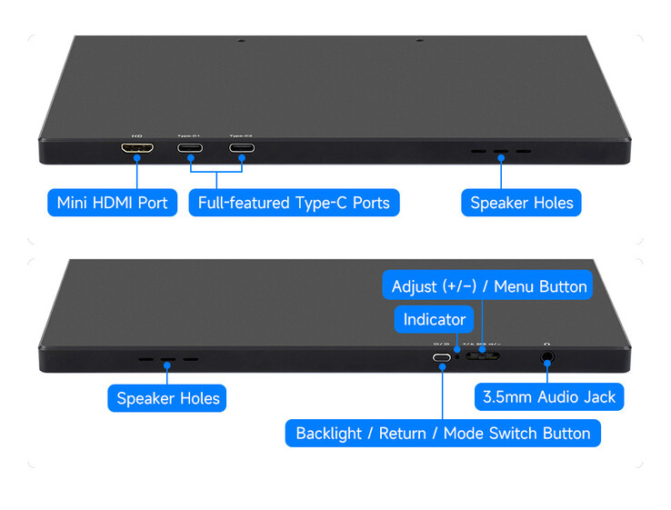 Luckfox 16-tums 4K bärbar pekskärm: Gränssnitt