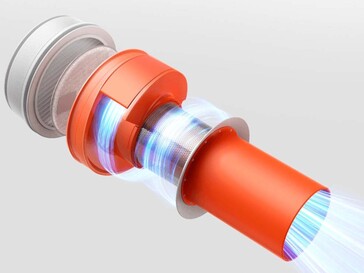 En cyklon tar över den första dammavskiljningen