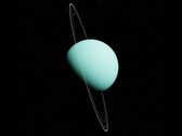 Konstnärsillustration som visar Uranus med sina ringar. (Bildkälla: 95C - Pixabay)