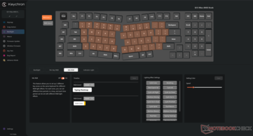 Anpassningsalternativ för Keychron Launcher RGB-zon. 