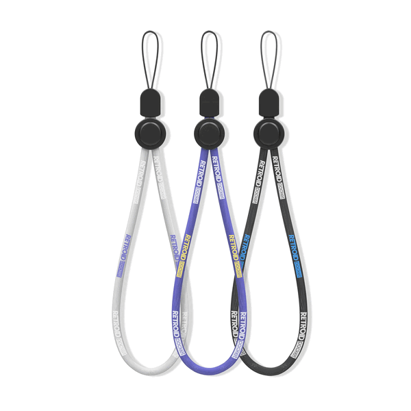 Retroid Pocket Lanyard är kompatibel med flera Retroid-handhållna enheter.