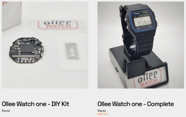 Ollee Watch-modulen kan köpas separat, eller så kan du få klockan förinstallerad för 99,99 USD. (Bildkälla: Ollee Watch)