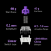 Gateron Double-rail Magnetic Nebula-strömbrytare är det enda lagerförda alternativet för Keychron Q4 HE. (Bildkälla: Keychron)