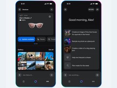 Meta AI-appgränssnitt som visar Ray-Ban smarta glasögon anslutna under &quot;Enheter&quot; och kreativa AI-meddelanden som att generera bilder, videor och drömtolkning. (Bildkälla: Meta)