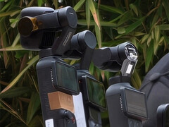 Osmo Pocket 4P, Osmo Pocket 3 och Osmo Pocket 4, från vänster till höger.