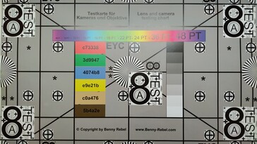 testdiagram för bakre kamera på 10 MP