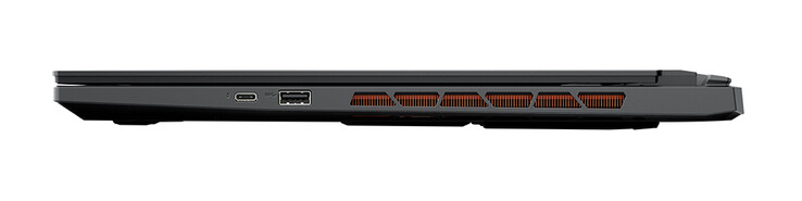 Höger sida: Thunderbolt 4 (Typ-C, Power Delivery), USB 3.2 Gen2 (Typ-A) (Källa: Aorus)