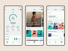 Fitbit verkar arbeta på en ny design för sin app (nuvarande version på bilden). (Bildkälla: Fitbit)