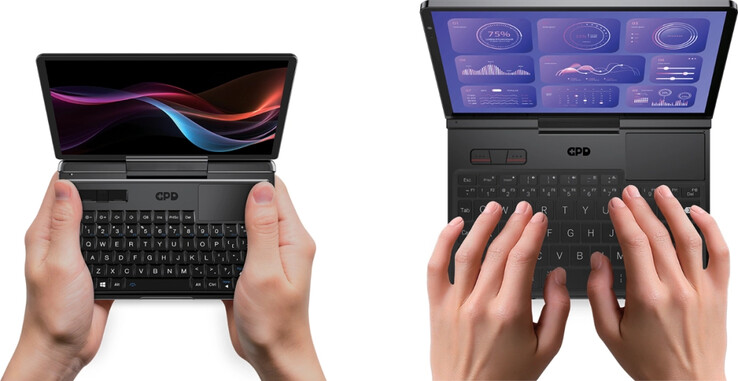 GPD MicroPC 2 och Pocket 4, från vänster till höger. (Bildkälla: GPD)