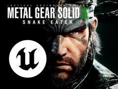 Metal Gear Solid 3 remake-banner med Unreal Engine-logotyp (Bildkälla: PlayStation Store, Epic Games med ändringar)