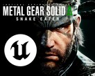 Metal Gear Solid 3 remake-banner med Unreal Engine-logotyp (Bildkälla: PlayStation Store, Epic Games med ändringar)