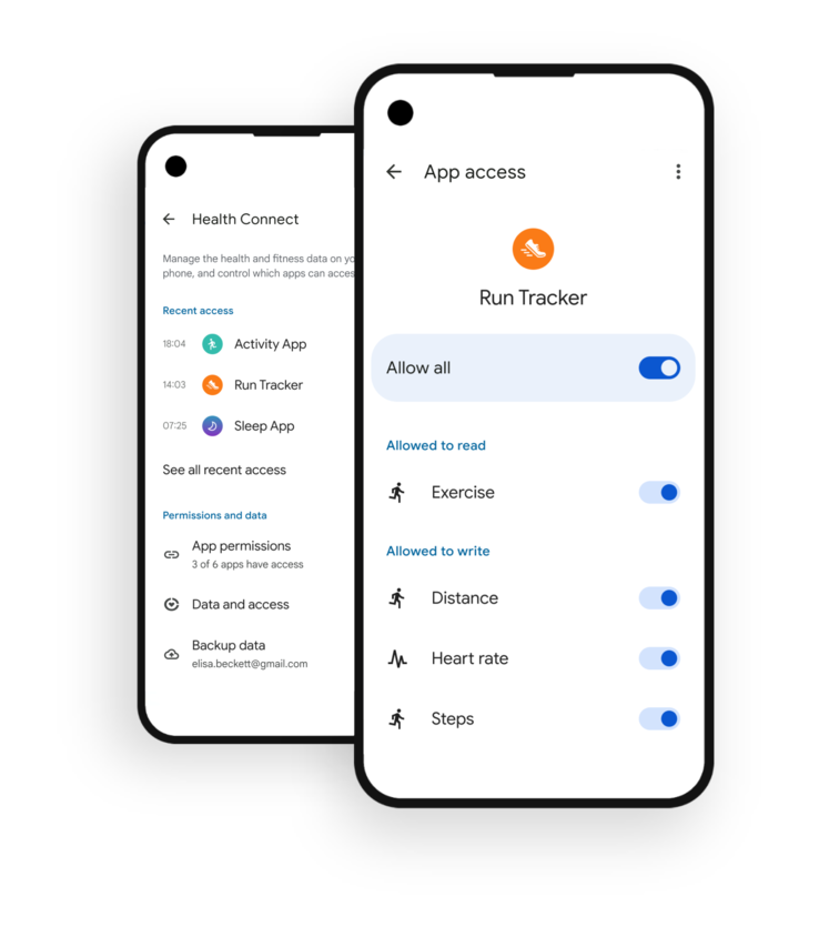 Användarna kommer att kunna hantera Garmin-integrationen via Health Connects mobila instrumentpanel. (Bildkälla: Google)