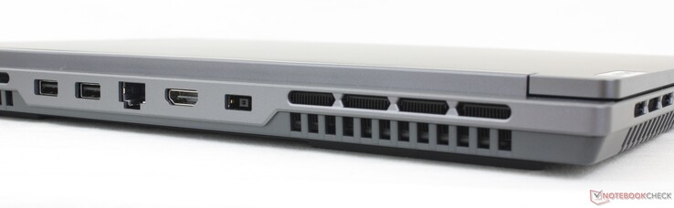 Vänster: 2x USB-A 3.2 Gen. 2, Gigabit RJ-45, HDMI 2.1, nätadapter