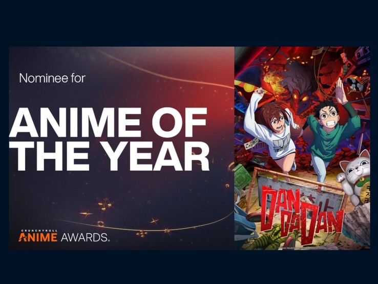 Dandadan är nominerad inte bara för årets bästa anime, utan även i 18 andra kategorier! (Bildkälla: Crunchyroll)