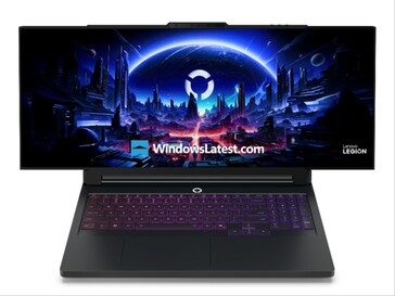 Inofficiell frontvy av den ryktade Lenovo Legion Pro Rollable gaming laptop. (Bildkälla: Windows Latest)