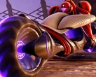 Samus från Metroid Prime 4: Beyond på sin cykel Vi-O-La. (Bildkälla: Nintendo of America på YouTube, skärmdump)