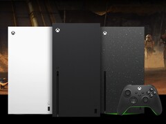 Xbox Series X i vitt (vänster), svart (mitten) och Galaxy Black Special Edition (höger). (Bildkälla: Microsoft)