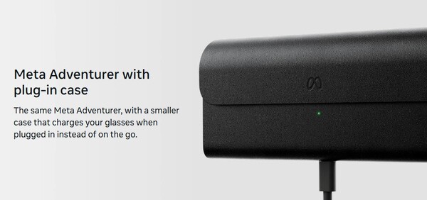 De nya Meta Glasses för 249 dollar har ett fodral med anslutningsmöjlighet.