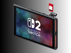 Nintendo Switch 2 avbildad med Game-Key Card (Bildkälla: Nintendo of America med ändringar)