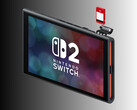 Nintendo Switch 2 avbildad med Game-Key Card (Bildkälla: Nintendo of America med ändringar)