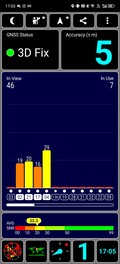 GNSS-test: Inomhus