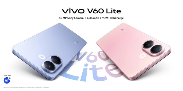 Vivo V60 Lite 4G har liknande specifikationer som Vivo V60 Lite 5G.