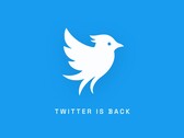 Twitter.now-logotypen. Det nya sociala nätverket syftar till att återuppliva den klassiska Twitter-upplevelsen.
