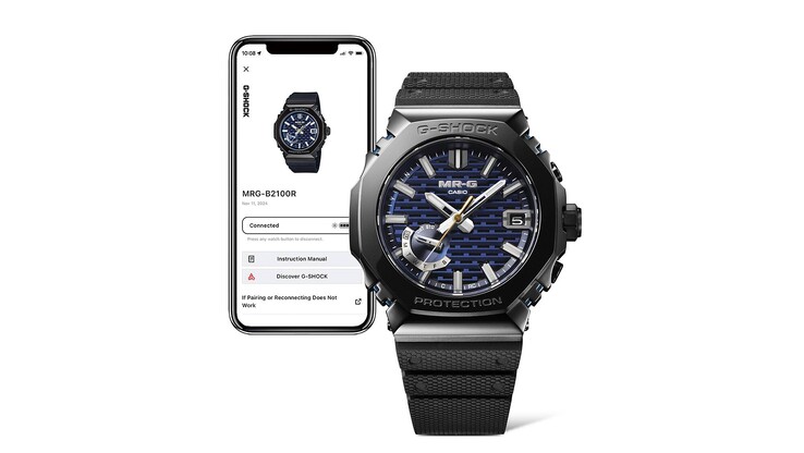 Casio MRG-B2100R-2A kan ansluta till din smartphone via Bluetooth. (Bildkälla: Casio)