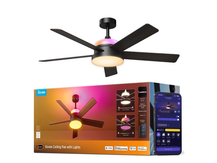 Govee takfläkt med belysning